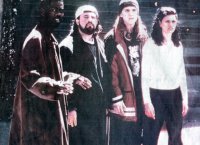 Chris Rock, Kevin Smith, Jason Mewes, and Linda Fiorentino.